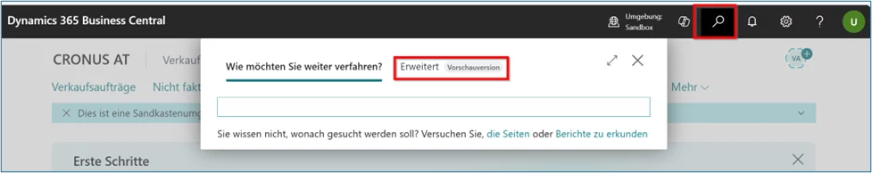 Sucheerweitert